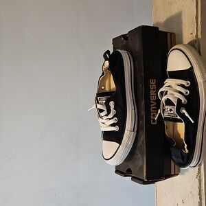 Converse stretchy Back Black Low Top